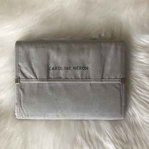 Microsuede jewelry travel pouch